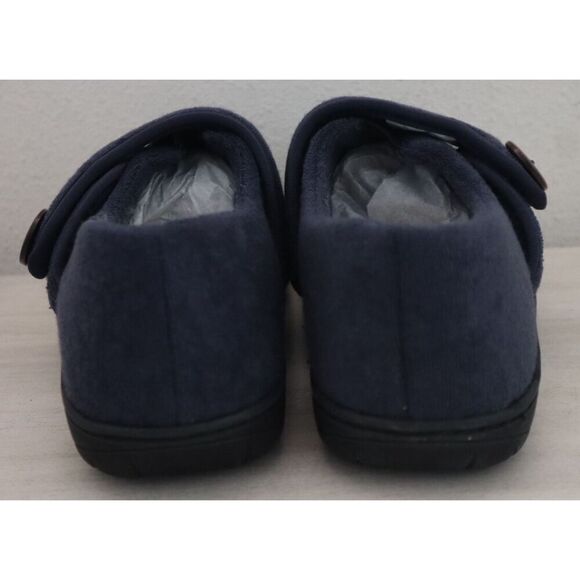 Glolily WMN Sz 10M Navy Kelly Faux Shearling Lined Indoor/Outdoor Comfy Slippers - Picture 13 of 16